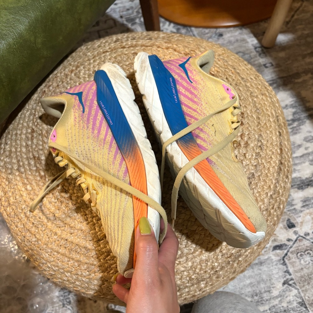 Hoka Women's Mach 5 Running Shoes - Impala/Cyclamen size 9 - Picture 8 of 13